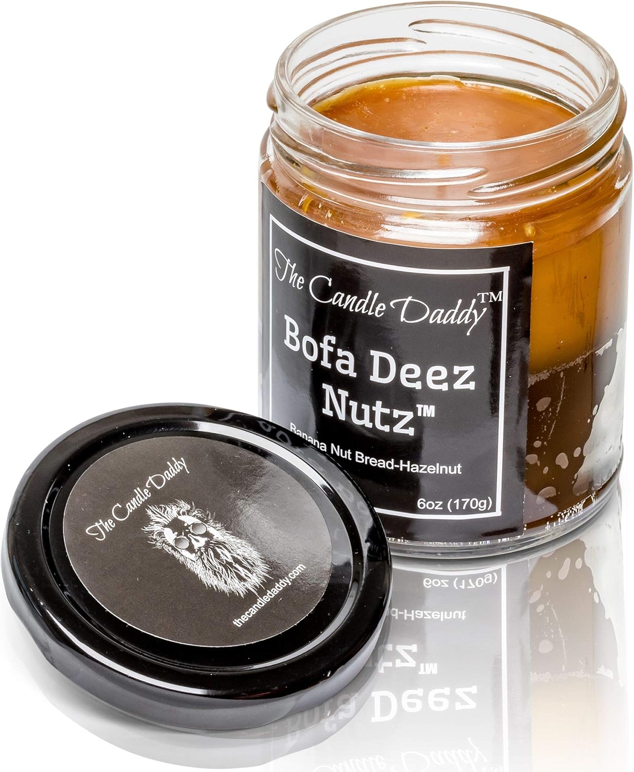 Bofa Deez Nutz- Funny- Banana Nut Bread n Hazelnut Vanilla- Scented Candle- Double Pour- 6 Ounce- 40 Hour Burn Time - Image 4