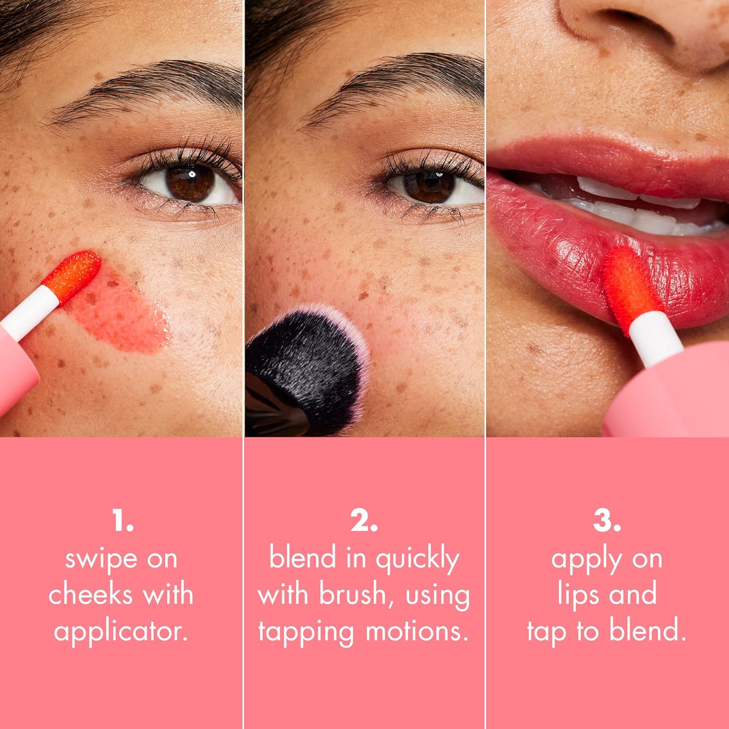 e.l.f. Sheer For It Blush Tint, Multi-Use, Long-Lasting Lip & Cheek Makeup, Creates A Natural Flush Finish, Vegan & Cruelty-Free, Cherry Cola - Image 3