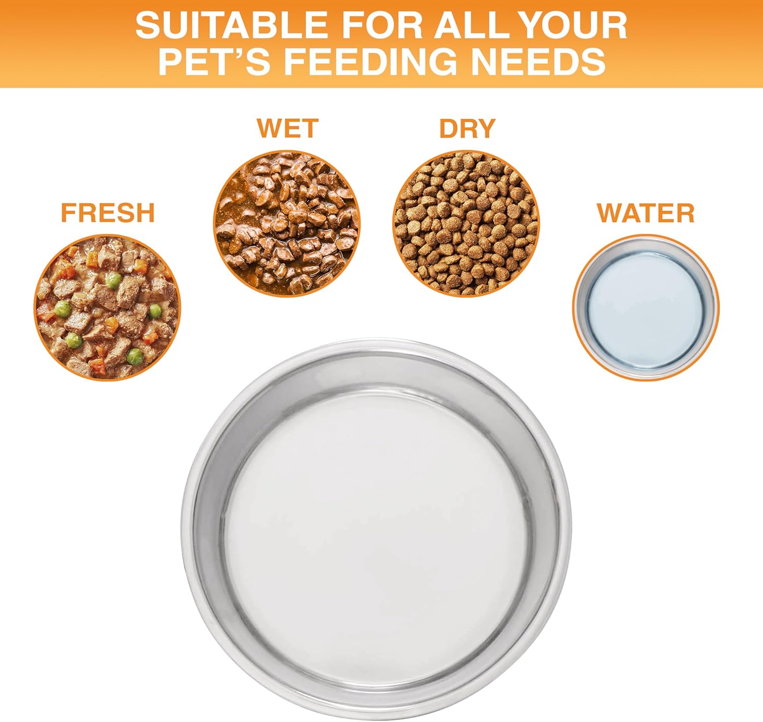 Neater Pet Brands Stainless Steel Dog Bowls with Non-Slip Rubber Bottom – 2 Cup (16 oz), Black - Set of 2 Heavy Duty Metal Dog Bowls, Dishwasher Safe, Food or Water Bowl, Ideal for Small Dogs & Cats - Image 6