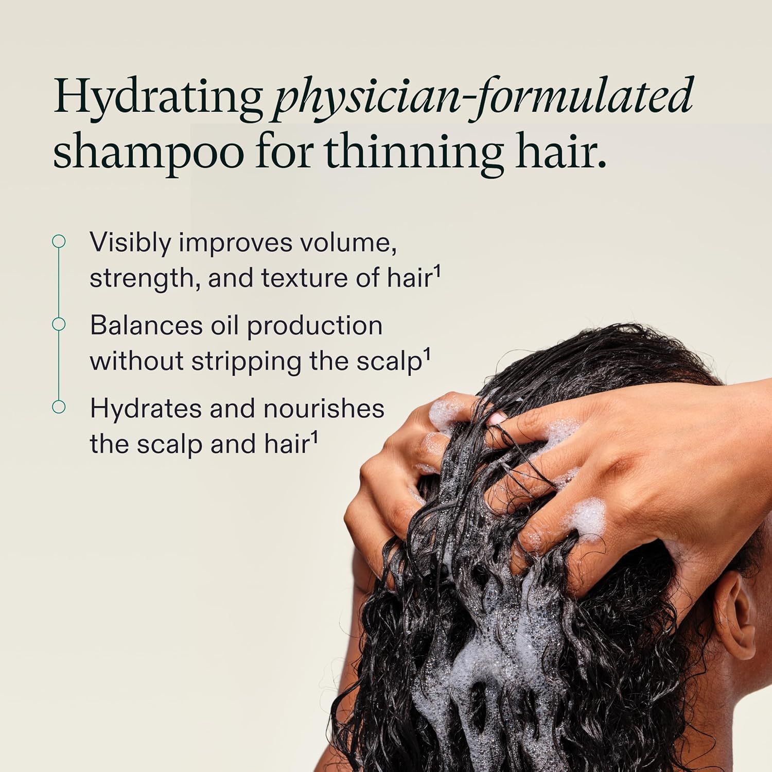Nutrafol Shampoo, Cleanse and Hydrate Hair and Scalp, Improves Hair Volume, Strength and Texture, Physician-formulated for Thinning Hair, Color Safe, Sulfate Free - Image 4