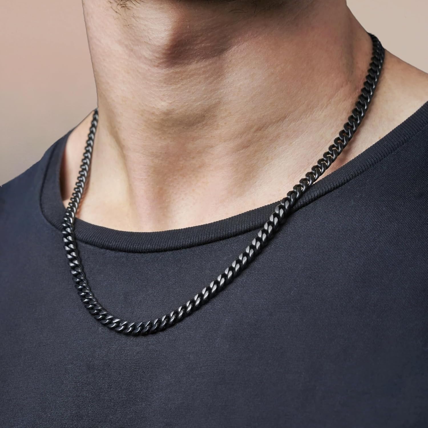 Love You This Much Promise Cuban Chain Necklace for Him, 7mm Thick, Sentimental Gift for Him, BF Gift for Birthday, Gift Ideas for Boyfriend - Image 8