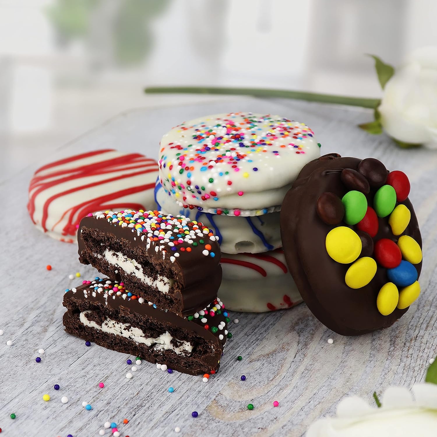 Birthday Cookies Gift Basket for Men and Women – Gourmet Chocolate Cookies, Happy Birthday treats for Food Gifts by Empire Delights, 12 Count Chocolate Gift Box - Image 3