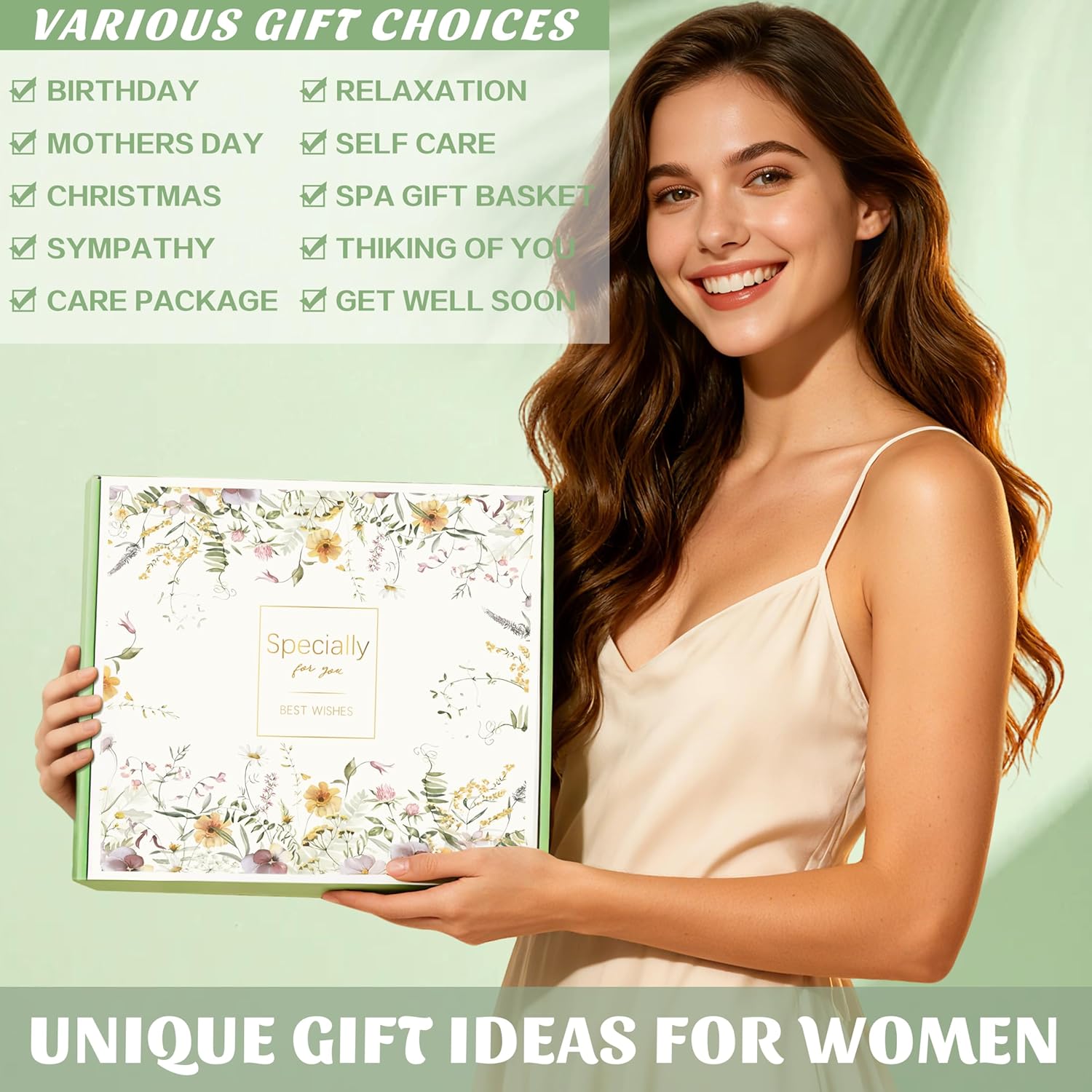 Birthday Gifts for Women Self Care Get Well Soon Gifts, Vanilla Relaxing Spa Gift Basket - Happy Birthday Set w/ Luxury Flannel Blanket & 40 oz Tumbler, Unique Christmas Gift for Mom Her Wife Sister - Image 8