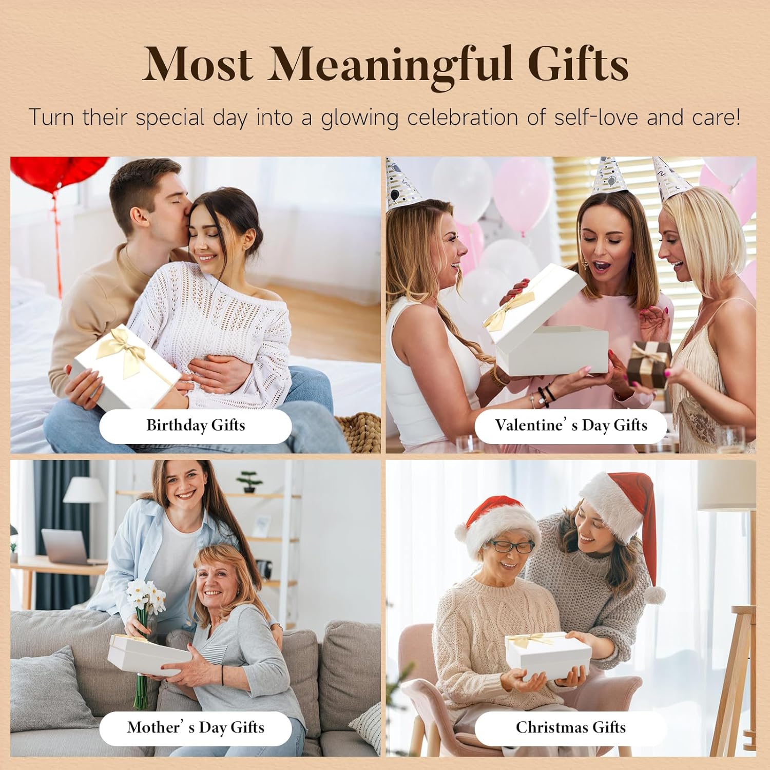 Spa Gifts for Women 13Pcs Mothers Day Gifts Happy Birthday Gift Baskets, Christmas Relaxing Home SPA Kit Bath Set Self Care Package Thank You Box for Mom Her Sister Teacher Friends Friendship - Image 9