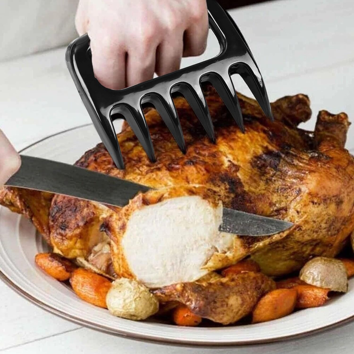 Meat Shredder Claws Shredding Stocking Stuffers for Men Women White Elephant Gifts Christmas Adults Dad Teens Gag Funny Novelty Stuffer Ideas Useful Gift BBQ Grilling Santa Unique Coolest Presents - Image 5