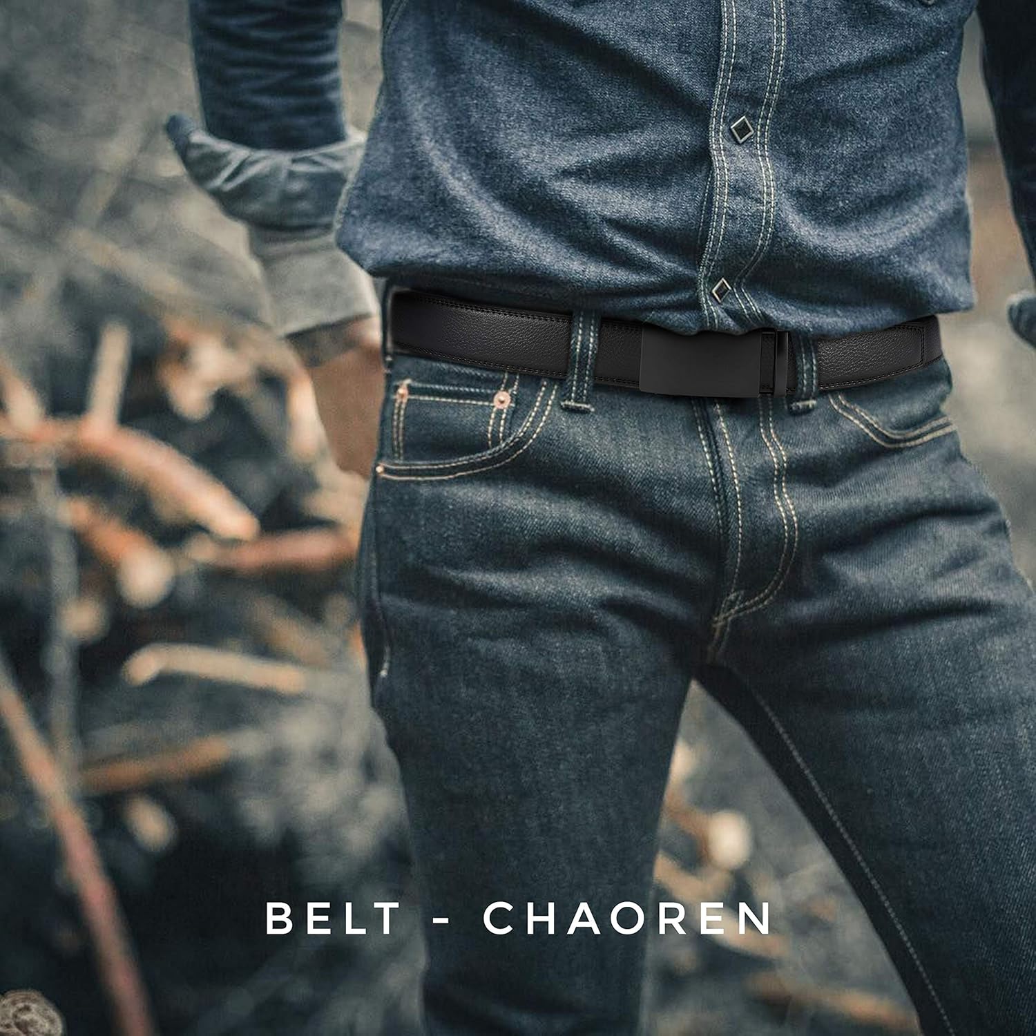 CHAOREN Mens Belt - Mens Ratchet Belt Leather 1 3/8" for Dress Pant - Micro Adjustable Belt Fit Everywhere - Image 8