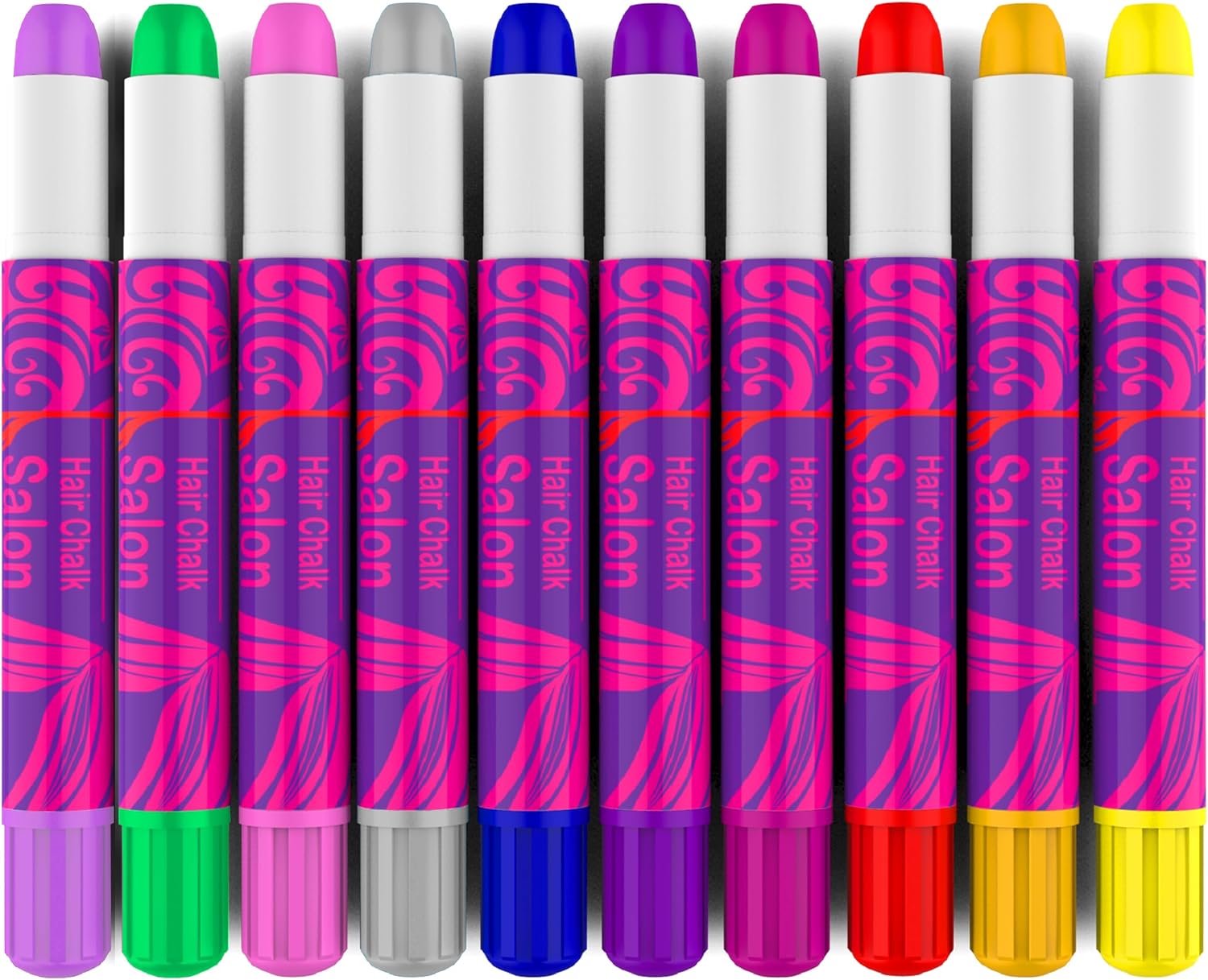 Desire Deluxe - Girls Gifts Hair Chalk 10 Temporary Non-Toxic Easy Washable Hair Dye Colourful Pens - Image 2
