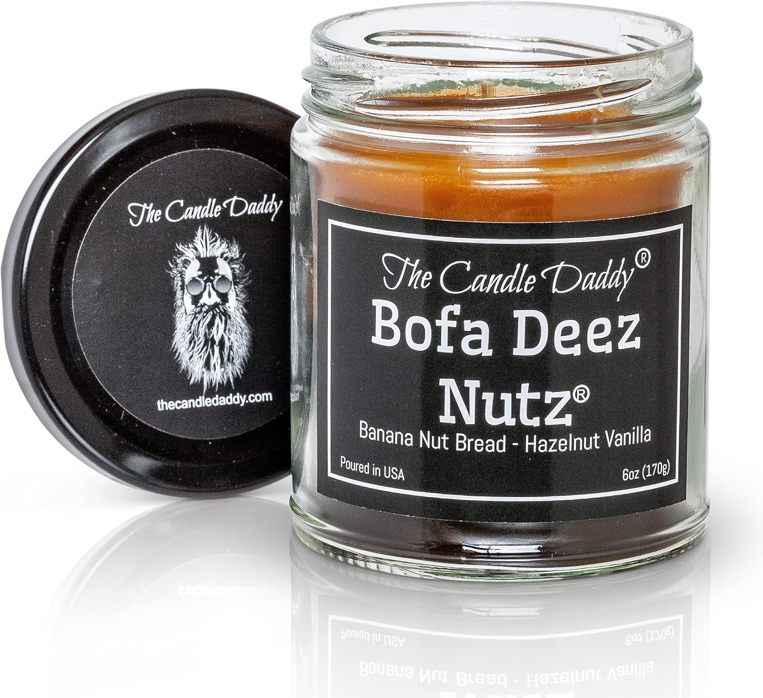 Bofa Deez Nutz- Funny- Banana Nut Bread n Hazelnut Vanilla- Scented Candle- Double Pour- 6 Ounce- 40 Hour Burn Time - Image 7