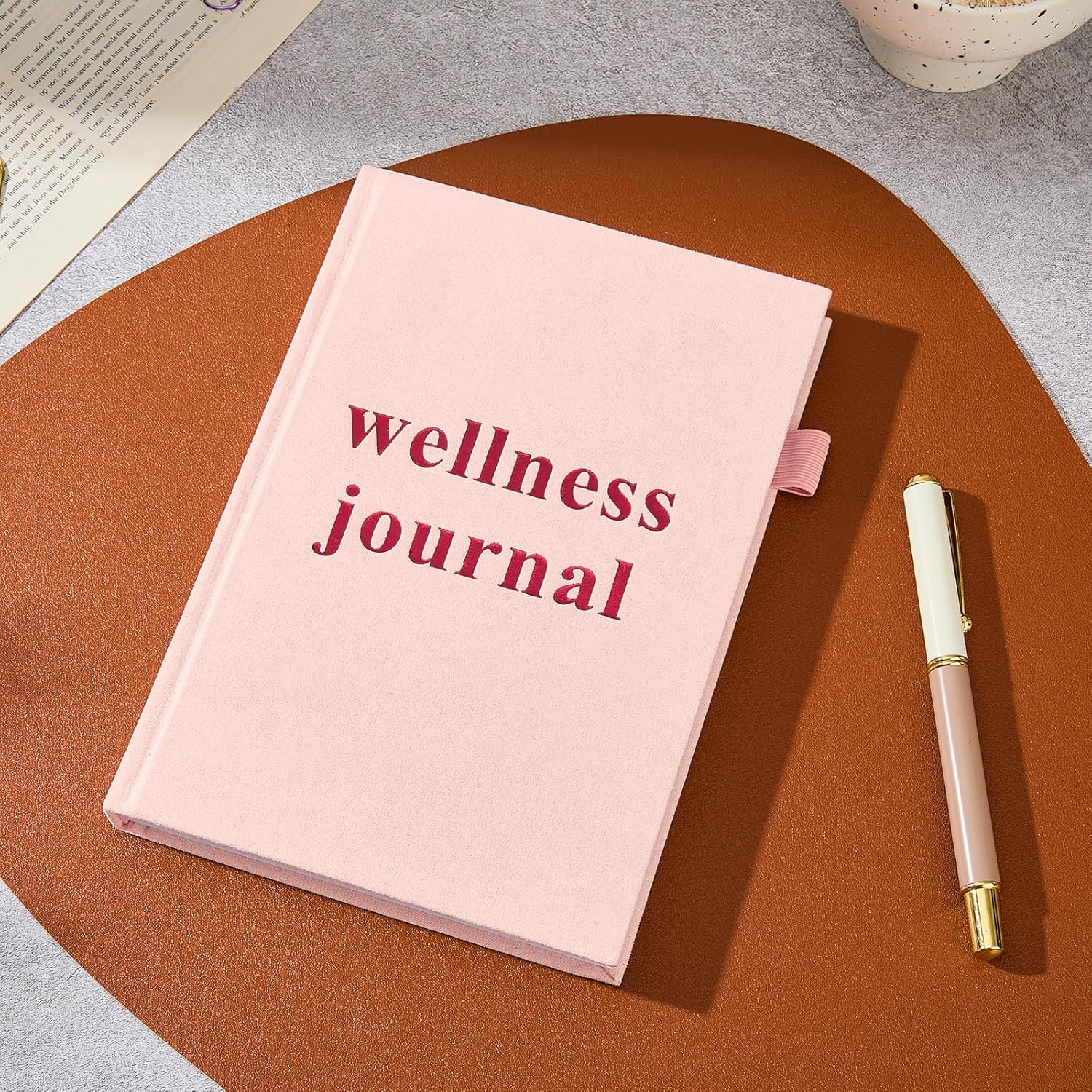 Wellness Journal Planner- Gratitude & Mindset Mental Health Journal,Track Goals, Sleep & Lifestyle,Daily Self Reflection,Self Care Journal,Daily Positive Mindfulness Diary,size A5 pink. - Image 5