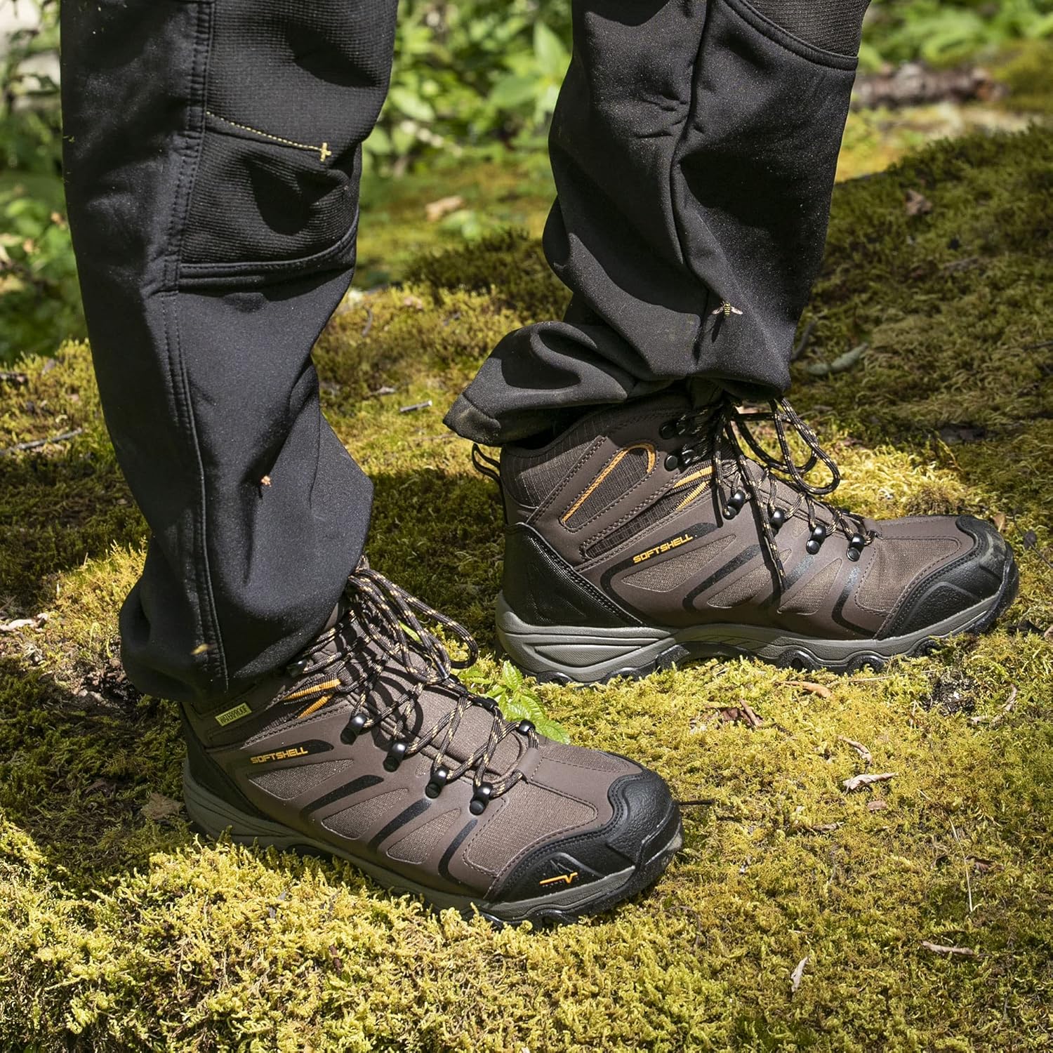 NORTIV 8 Men's Ankle High Waterproof Hiking Boots Outdoor Lightweight Shoes Trekking Trails Armadillo - Image 2