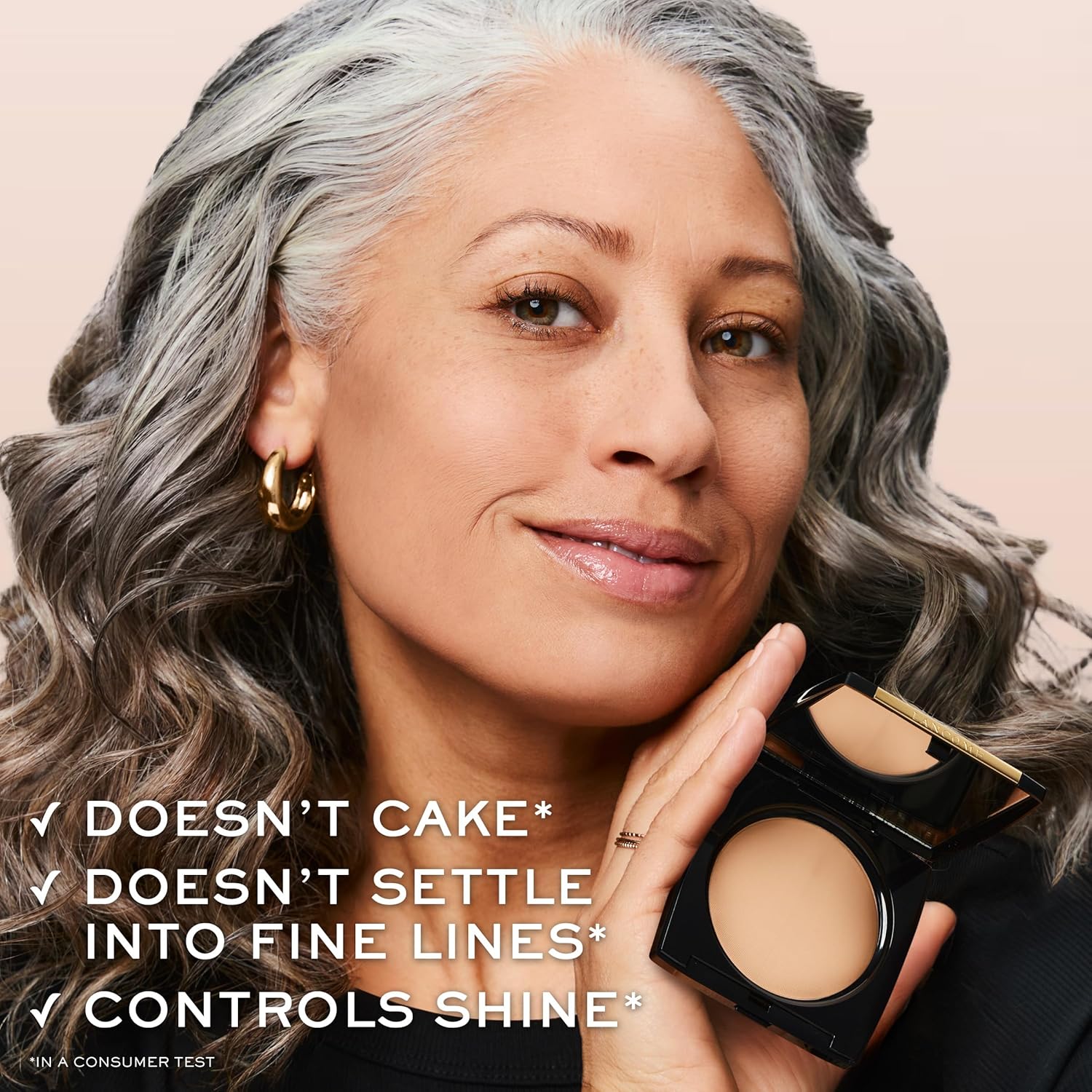 Lancôme Dual Finish Powder Foundation - Natural Finish, Sheer-to-Full Coverage, Longwear Powder Foundation, Controls Shine - Image 7