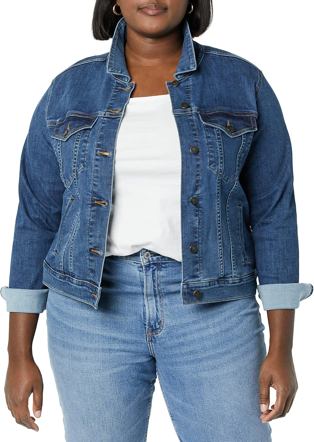Amazon Essentials Women's Denim Jean Jacket (Available in Plus Size) - Image 4