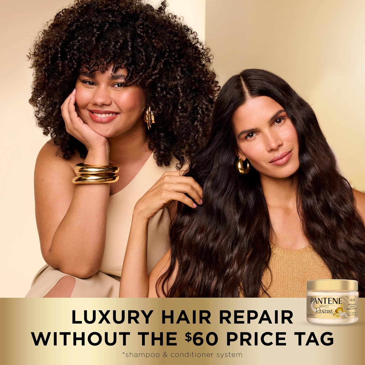 Pantene Miracle Rescue Hair Mask, Intensive Bond Repair with Melting Pro-V Pearls, Melts Away Damage, Builds Bonds, Strengthens Against Damage, Deep Conditioning for Dry Damaged Hair, 10.1 fl oz - Image 5