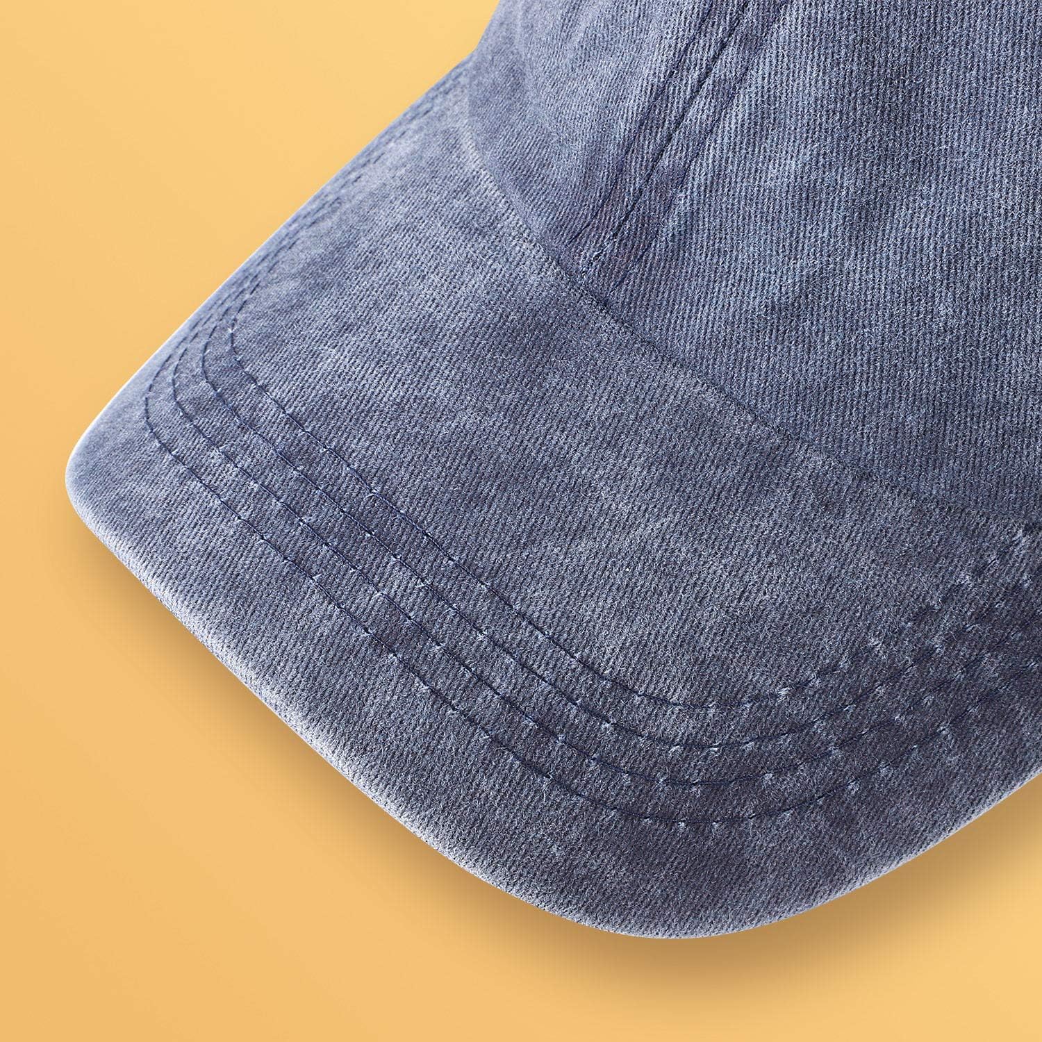 3 Packs Washed-Cotton Plain Baseball Cap, Vintage Adjustable Dad Hats Gift for Men/Women,Unstructured - Image 6