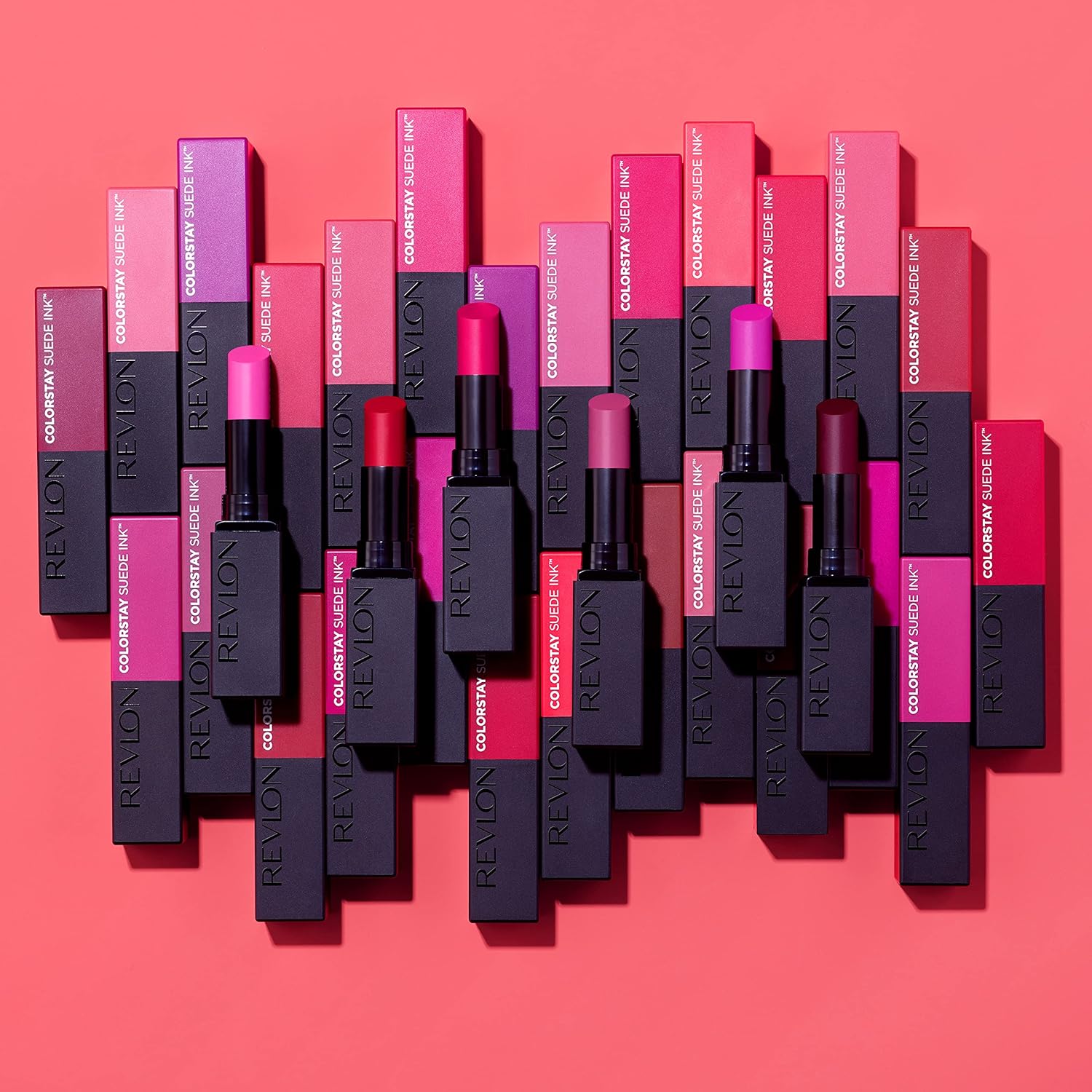 Revlon Lipstick, ColorStay Suede Ink, Built-in Primer, Infused with Vitamin E, Waterproof, Smudge-proof, Matte Color, 008 That Girl, 0.09 oz - Image 8