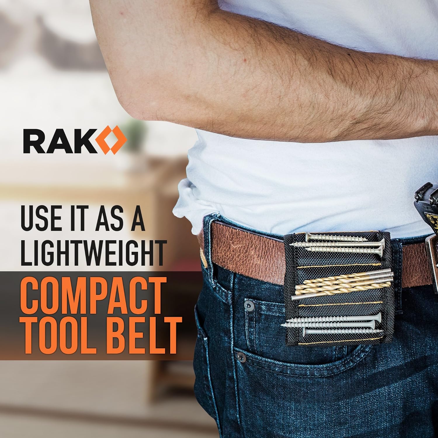 RAK Magnetic Wristband for Tools - Premium Tool Belt for Holding Screws Nails with Powerful Magnets, Birthday Gifts for Men, Cool Gadgets Stuff Gifts for Dad, Husband, Grandpa, Handyman, Him - Image 9