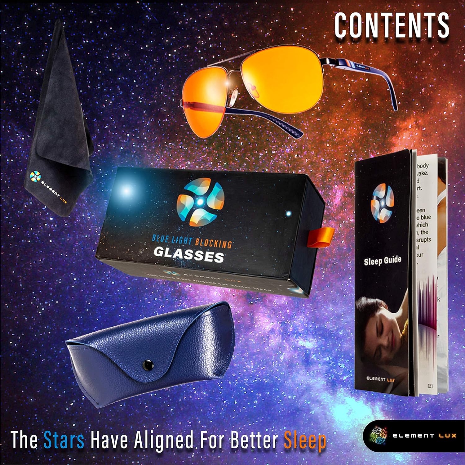 Blue Light Blocking Glasses Amber Lenses -For Better Sleep, Gaming, Eye Strain Blocker, Computer, Sunglasses - Image 7
