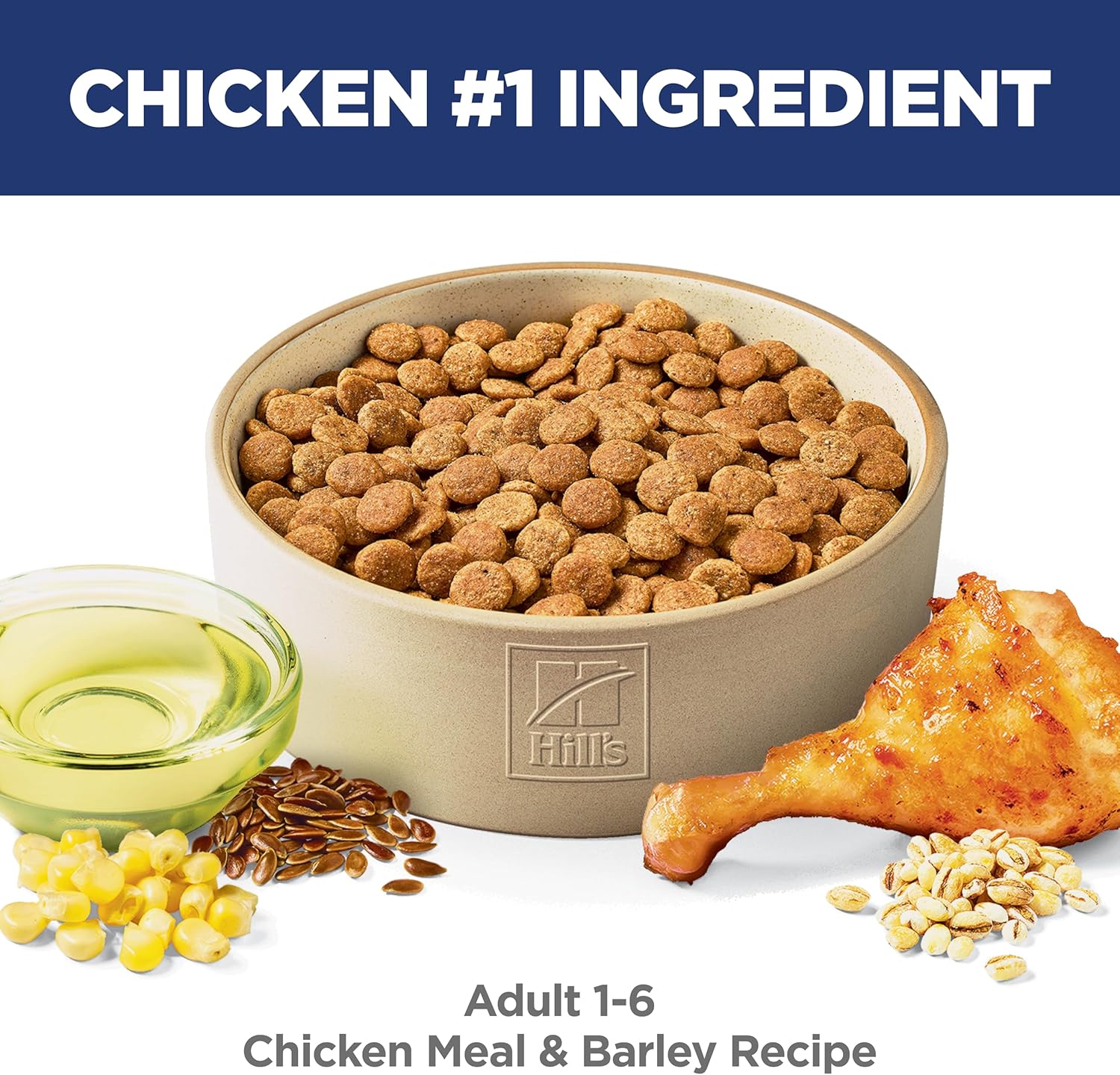 Hill's Science Diet Adult 1-6 Dry Dog Food, Chicken & Barley, 15 lb. Bag - Image 3