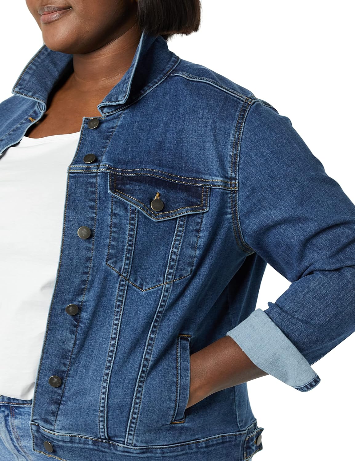 Amazon Essentials Women's Denim Jean Jacket (Available in Plus Size) - Image 5