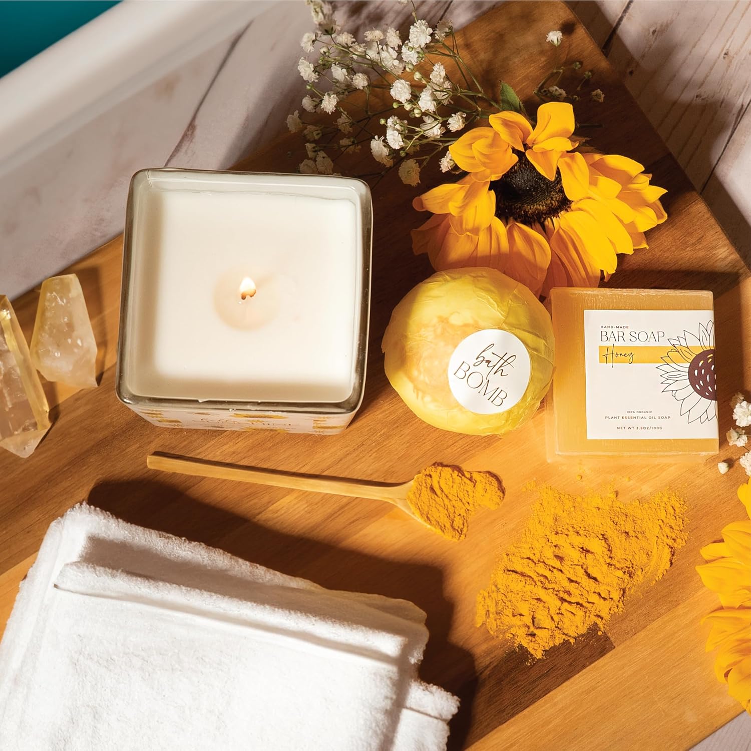 The Love Crate Co Gift Baskets for Women, Unique Birthday Gifts, Best Friend Birthday Gift, Get Well Soon, Sending Sunshine Sunflower Gifts for Women, Thinking of You Care Package - Image 7