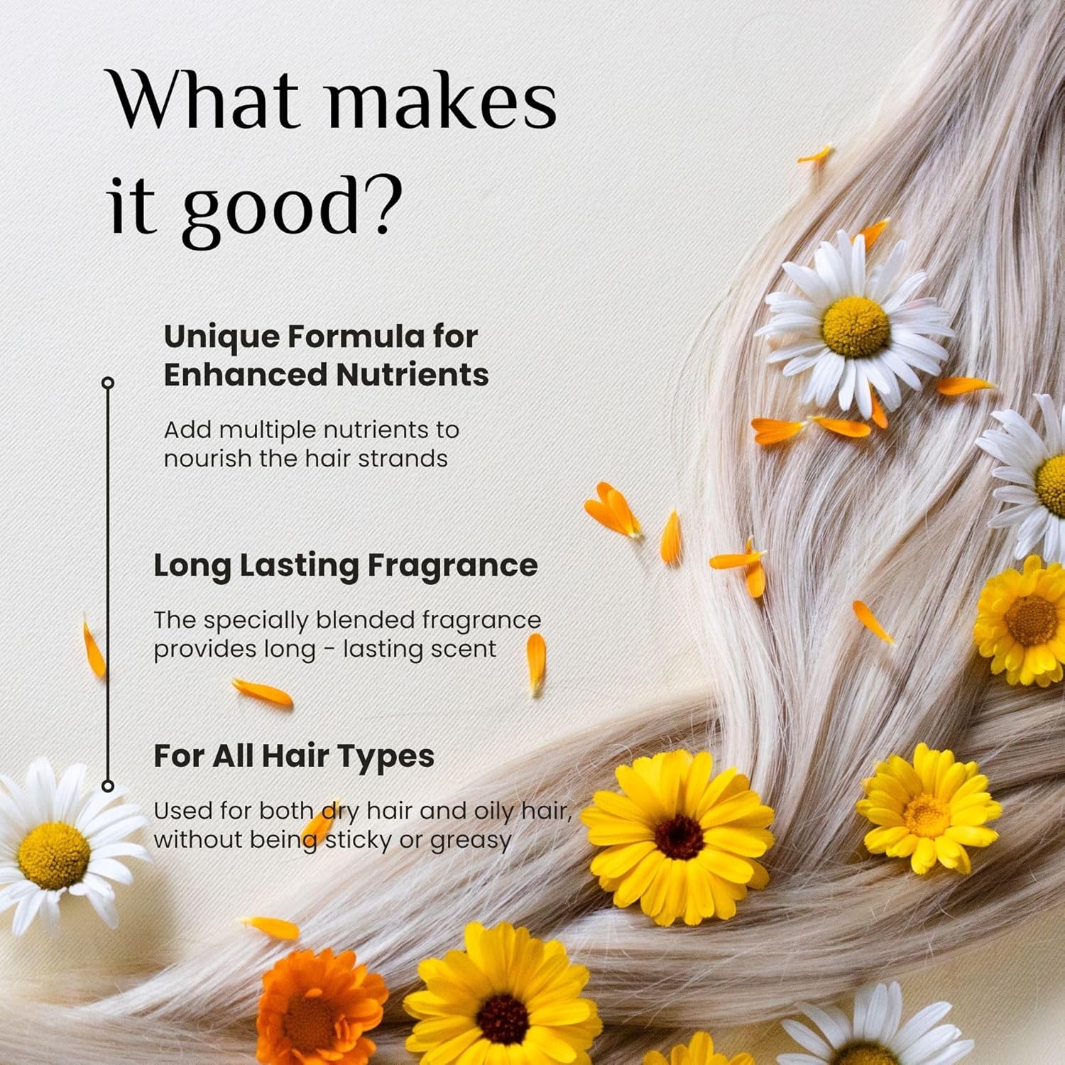 benatu Hair Perfume for Women, Summer Lightweight Long Lasting Fragrance Mist - 3:7 Hydrating Serum Alcohol Free Formula, Argan Oil Scented Hair Spray with Keratin & Elastin (Vanilla Cocoa) 2.7 fl oz - Image 3