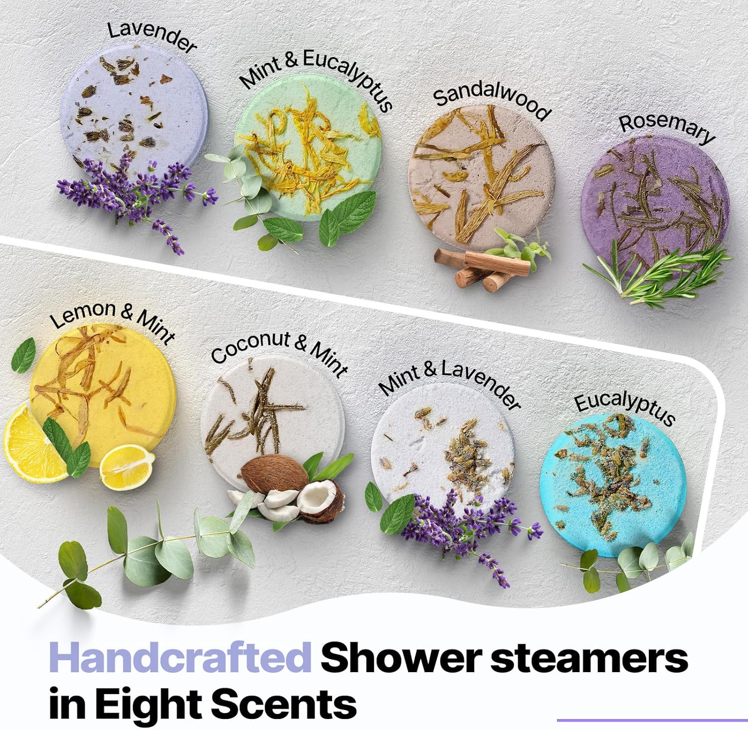 Shower Steamers Aromatherapy Birthday Gifts for Women - SWCANDY 8 Pcs Easter Basket Stuffers, Her Mom Adults Men Him Teen Self Care with Natural Essential Oils Relaxation Home SPA Travel Holidays - Image 2