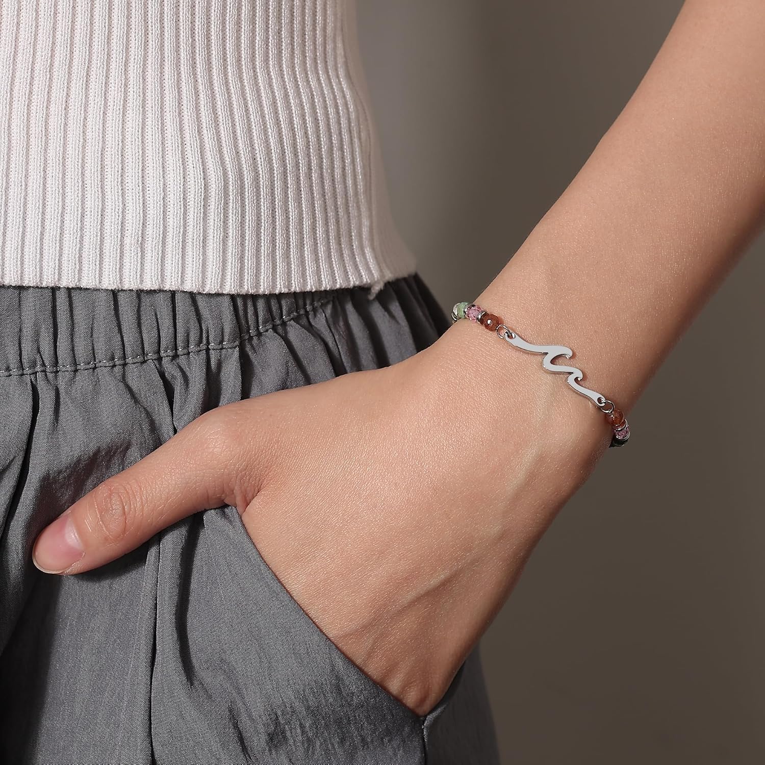 TONY & SANDY Friend Gifts for Women, Unique Birthday Gifts for Women, Sister Gift from Sister, Wave Bracelet, Christmas Easter Mother's Day Gift for Her, Bestie Friendship Bracelets - Image 5