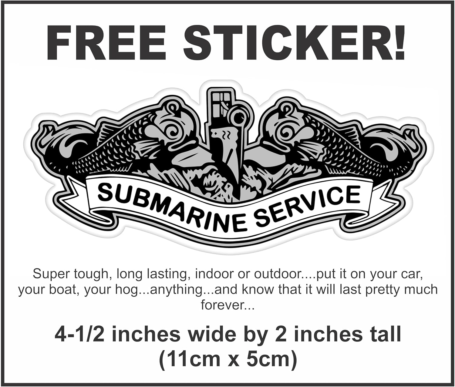 Hawkins U.S. Submarine Service Veteran Hat Khaki + Free Sticker - Image 2