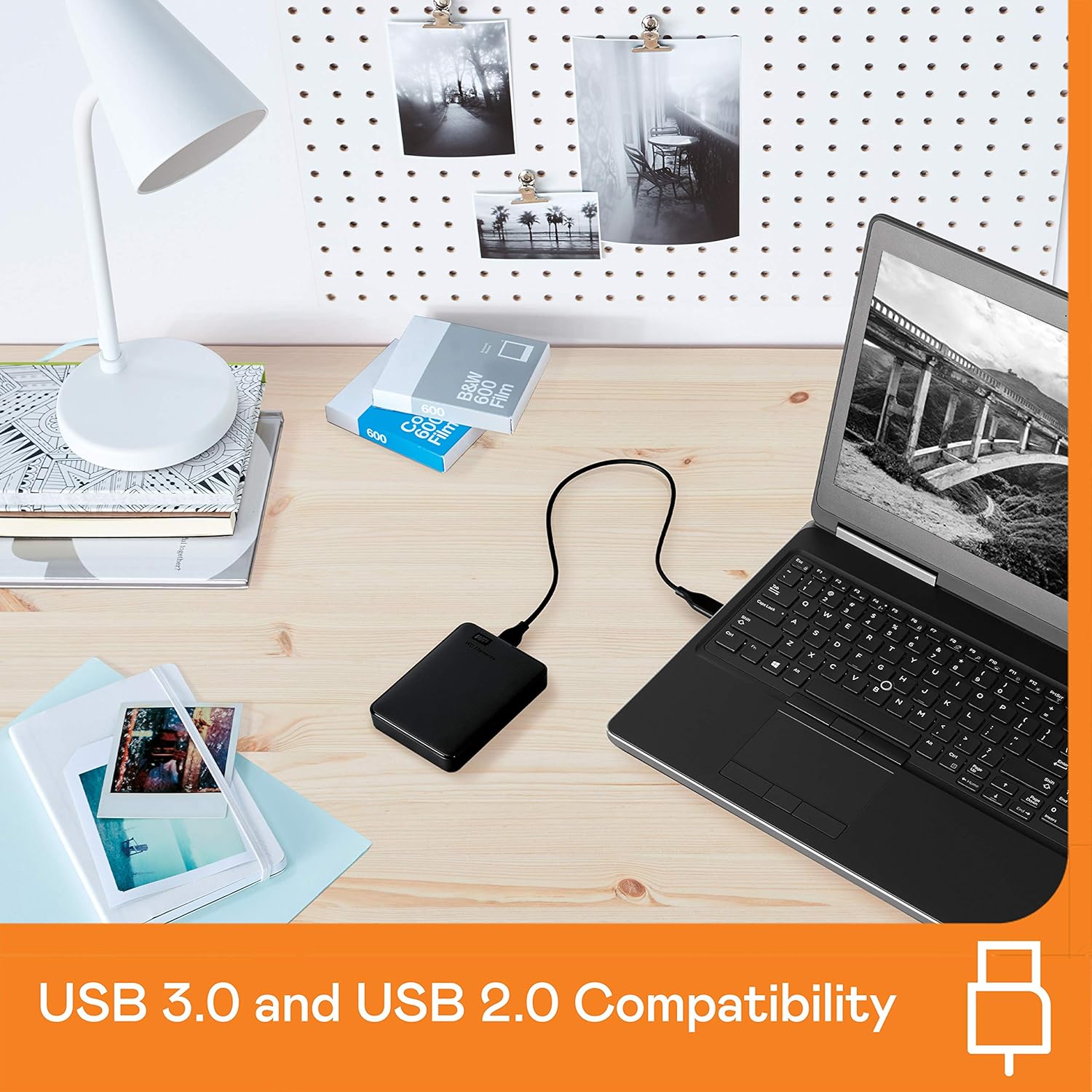 Western Digital WD 5TB Elements Portable External Hard Drive for Windows, USB 3.2 Gen 1/USB 3.0 for PC & Mac, Plug and Play Ready - WDBU6Y0050BBK-WESN - Image 5