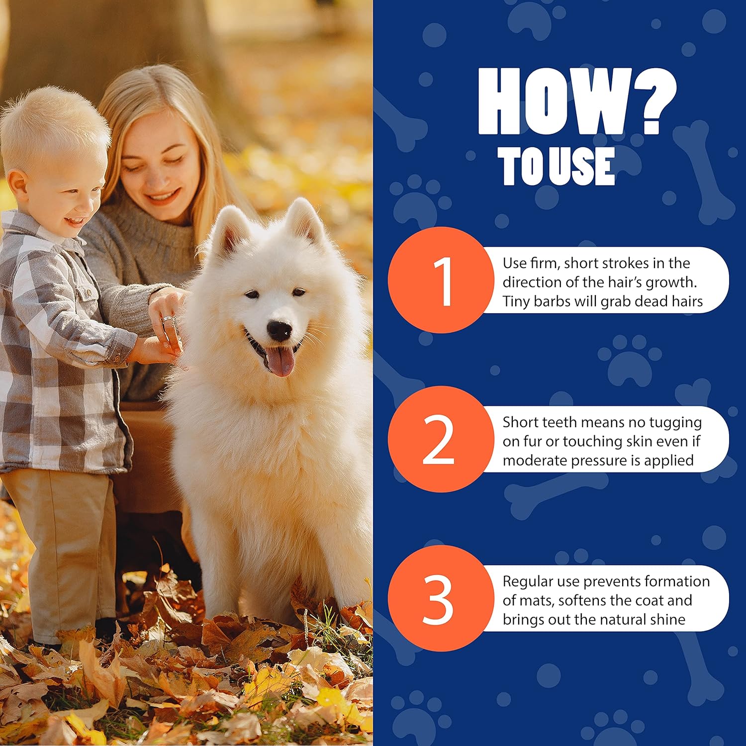 EasyGroomer Deshedding Brush for Dogs & Cats – Undercoat Grooming Tool for Short & Long Hair, Removes Loose Fur & Dirt, Reduces Shedding for Small & Large Pets, Purple - Image 7