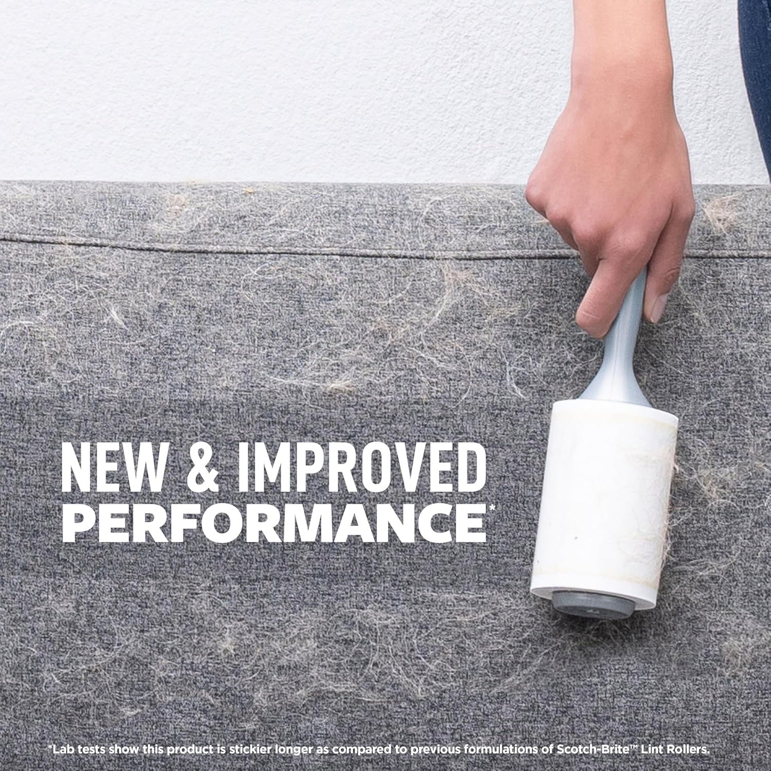 Scotch-Brite Pet Hair Pickup Extra Sticky Lint Roller, Designed for Removing Fur + Fluff on Couches, Clothes, Dog and Cat Beds, & More, 2 Pack, 140 Easy-Tear Adhesive Sheets Total - Image 2