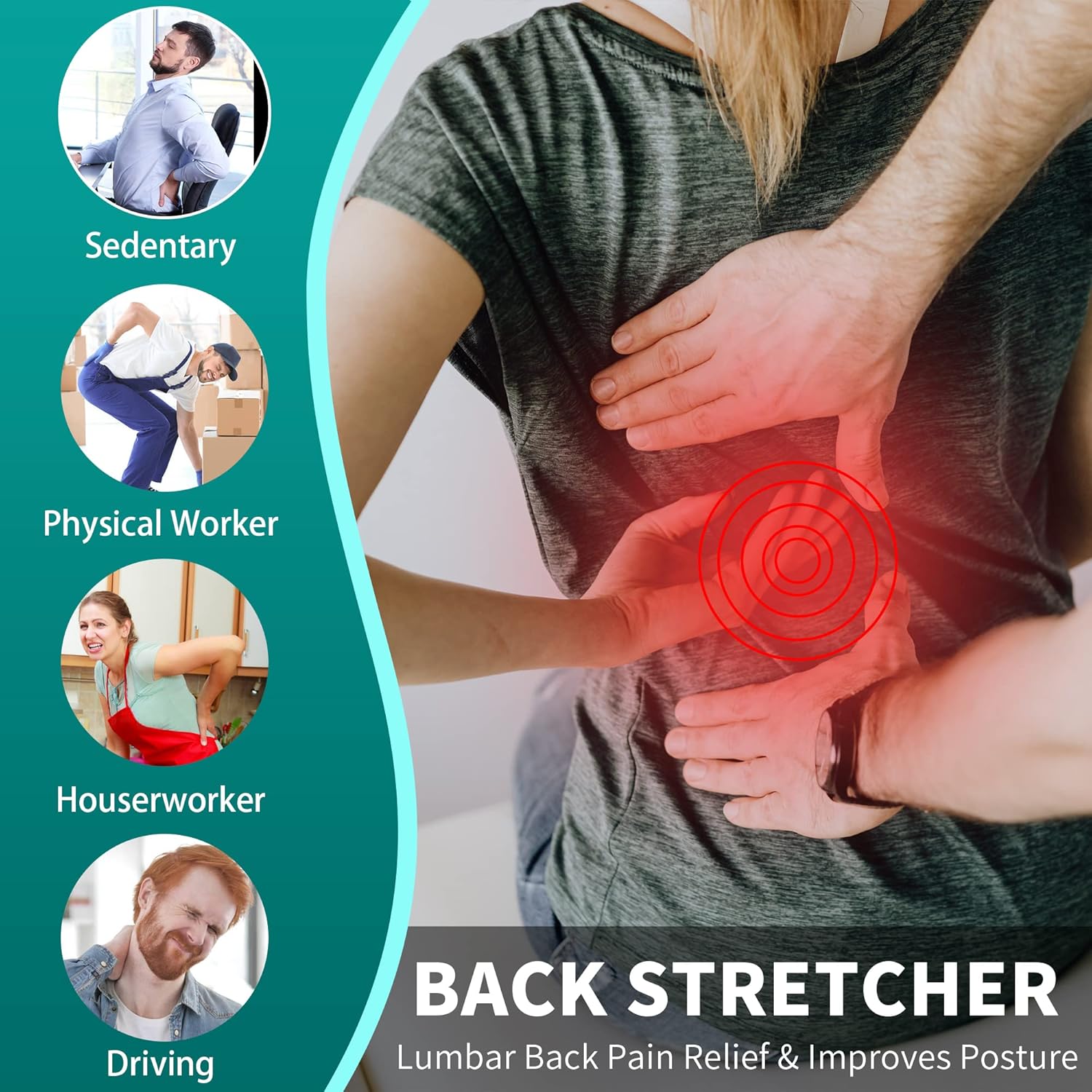Yoga Wheel for Back Pain Relief, Back Roller Wheel with Extra Cushion, Wider & Thickest Foam, Stretches and Strengthens Core Muscles - Image 5