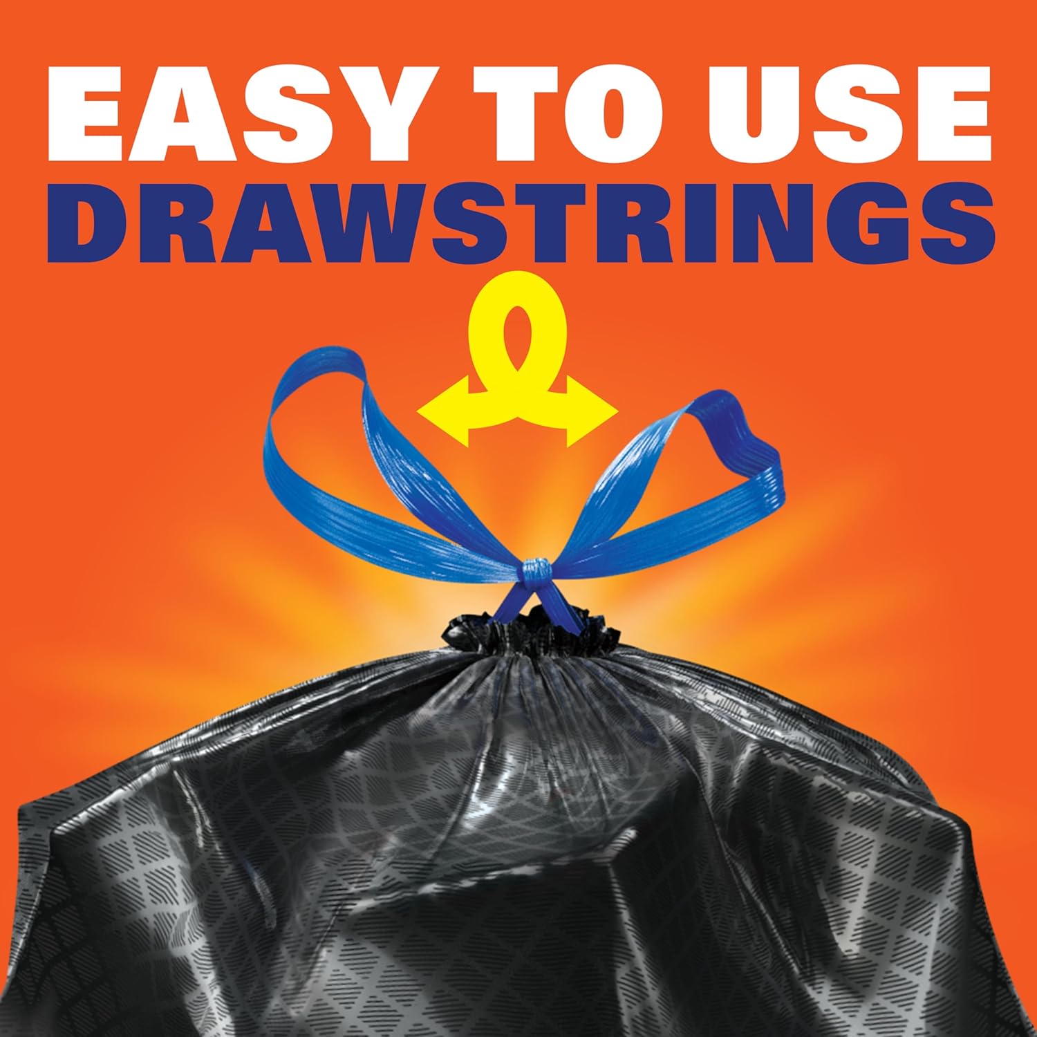 Hefty Strong Large Trash Bags, Black, 30 Gallon, 14 Count - Image 5