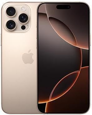 Apple iPhone 16 Pro Max, US Version, 256GB, Desert Titanium for Cricket (Renewed Premium)
