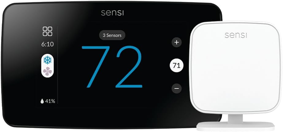 Sensi Touch 2 Smart Thermostat with Touchscreen Color Display, 100 Years of Expertise, Programmable, Wi-Fi, Data Privacy, Easy DIY, Works with Alexa, Energy Star Certified, ST76, C-Wire Required - Image 13