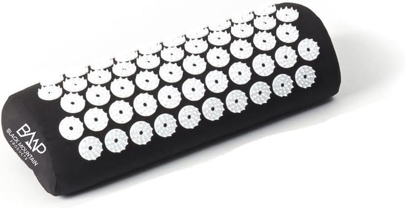 Black Mountain Products Acupressure Mat with Pillow & Carrying Bag - Acupressure Mat for Trigger Pt. Massage Therapy, Black - Image 3