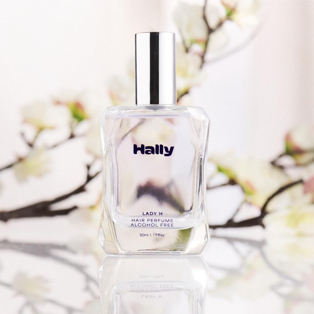 Hally Lady H Hair & Body Perfume - Alcohol Free, Non Toxic Cherry, Vanilla & Jasmine Fragrance - Long Lasting Fragrance Mist - Shine-Enhancing & Hydrating Spray in Elegant Glass Bottle – 50ml - Image 3