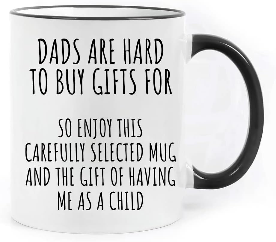 Fatbaby Funny Coffee Mug for Dad,Father's Day Christmas Birthday Gifts for Dad from Daughter Son,father Gifts Tea Cup 11OZ - Image 2
