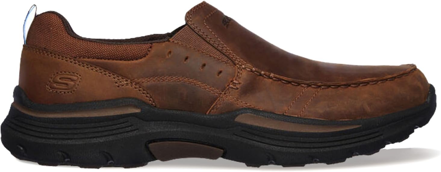 Skechers Men's USA Expended - Seveno Moc Toe Leather Slip On - Image 3