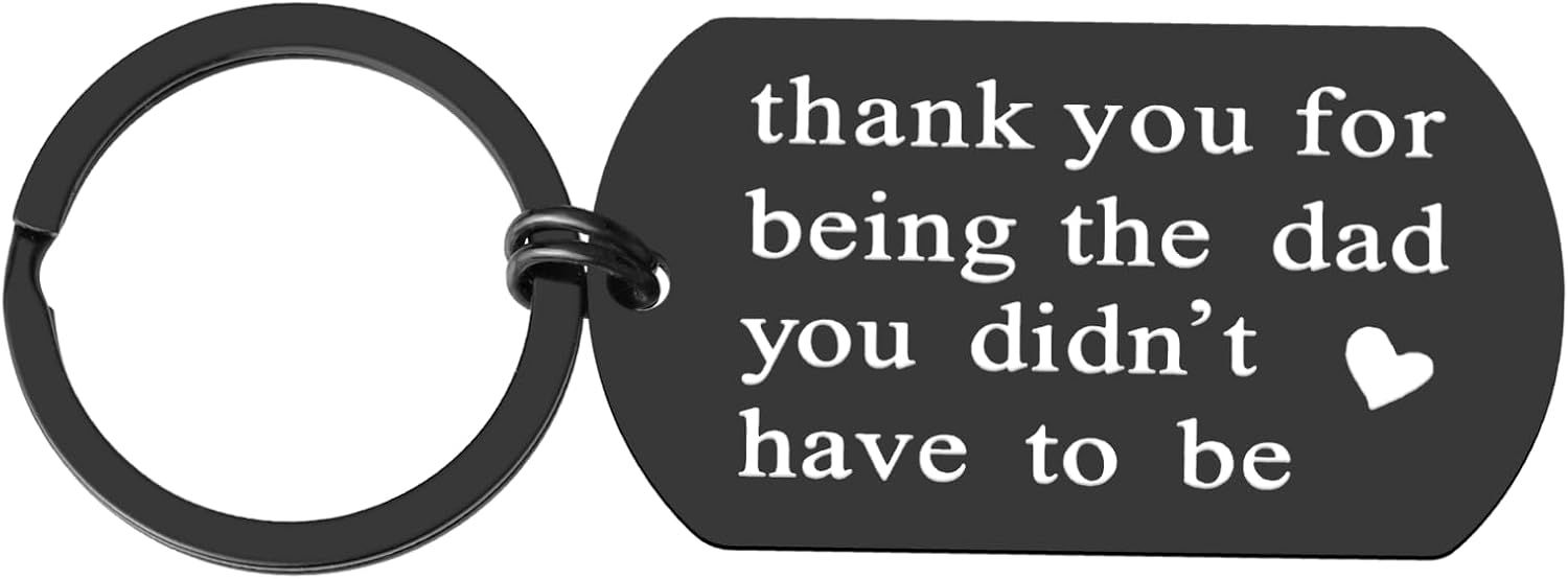 iJuqi Step Dad Gift from Daughter Son - Father's Day Gifts Christmas Gifts for Stepdad, Thank You for Loving Me AS Your Own