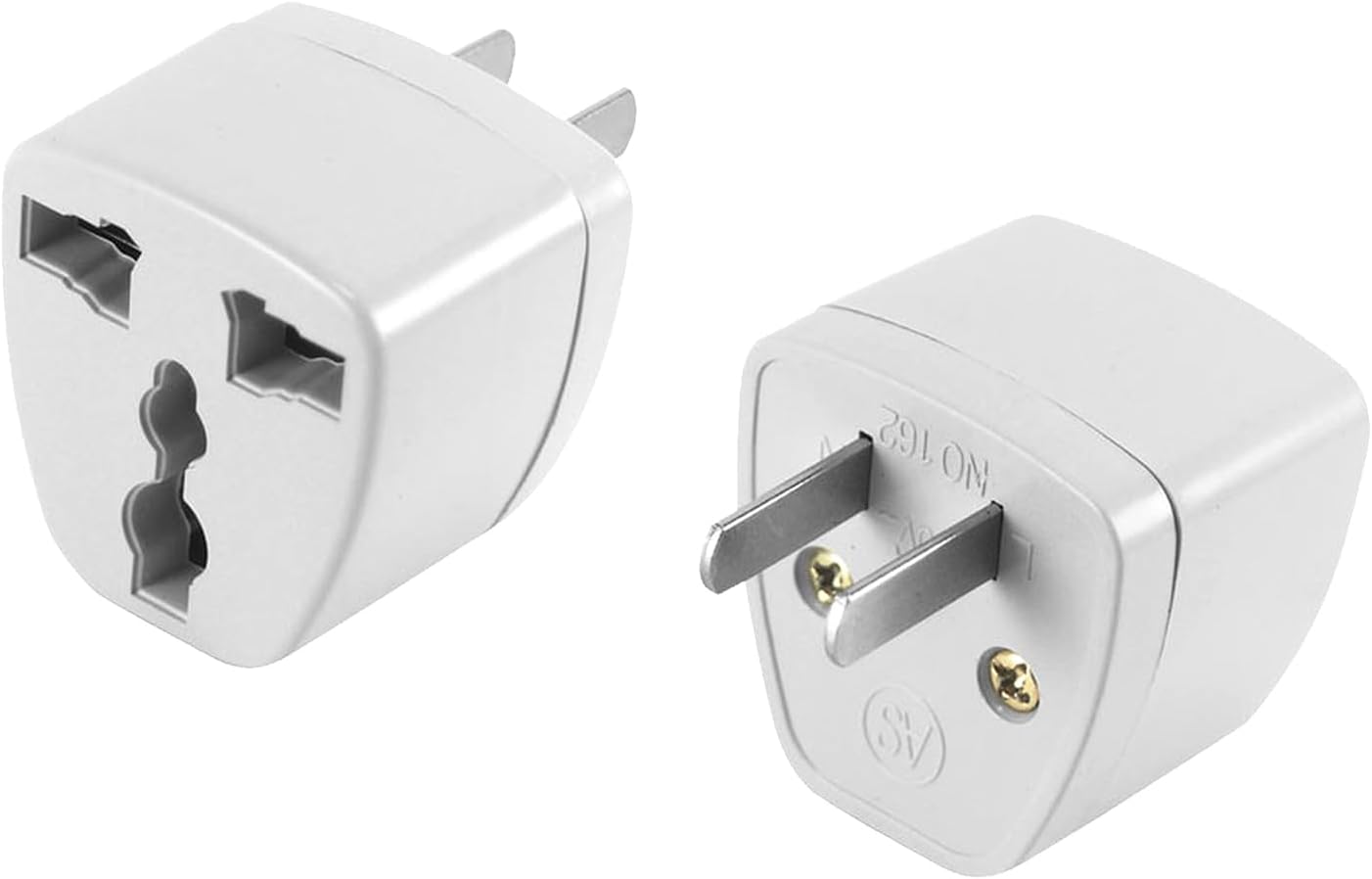 Cellet Universal Travel Adapter: Seamless Plug Conversion for International Travelers AC Wall Power Adapter to Convert China, UK, AU, EU & Other Plugs to US, Mexico, Canada Plug (2PACK) (Type-A)