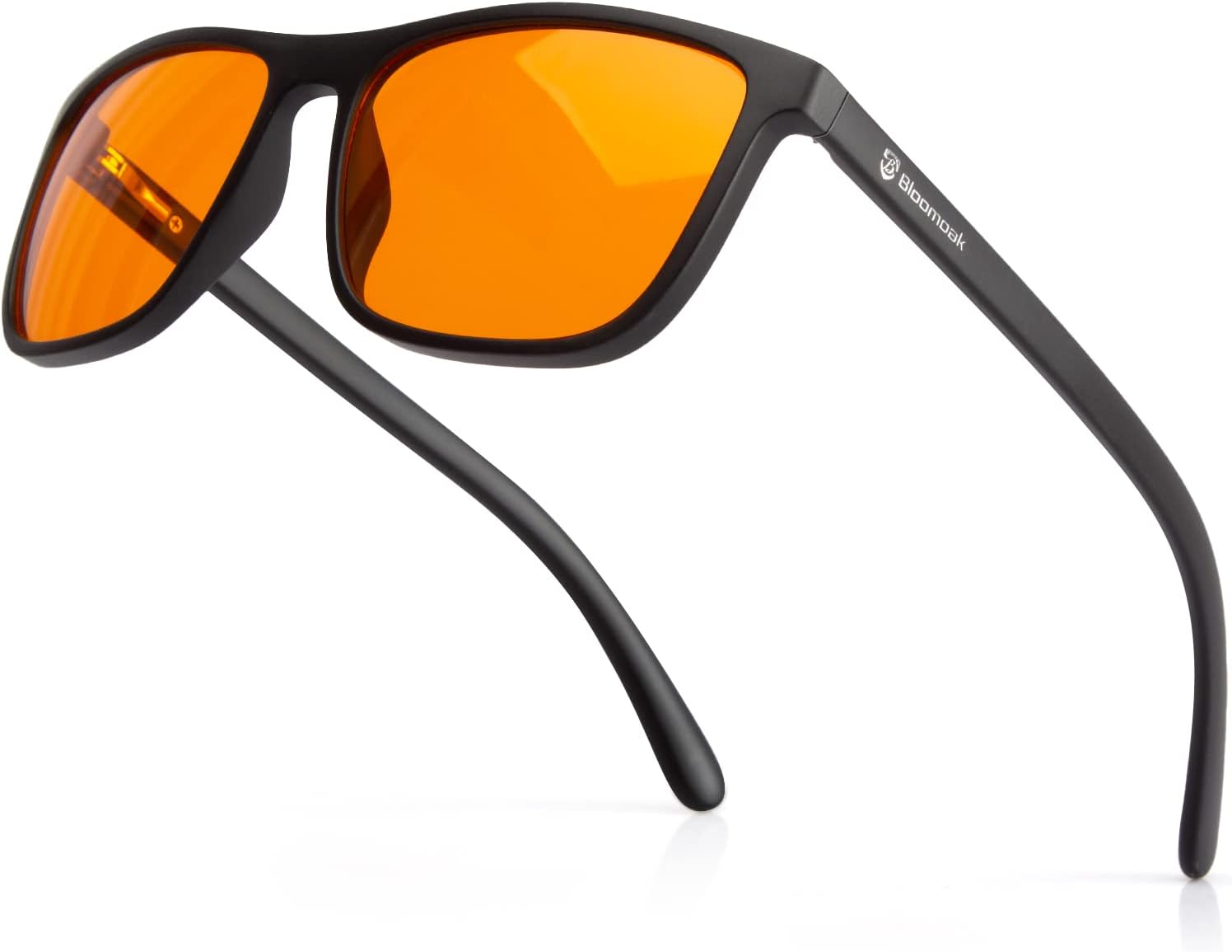 Bloomoak 100% Red Lens Blue Green Light Blocking Glasses- Dual AR Coatings Sleep Glasses Before Bed - Anti Glare, Fatigue