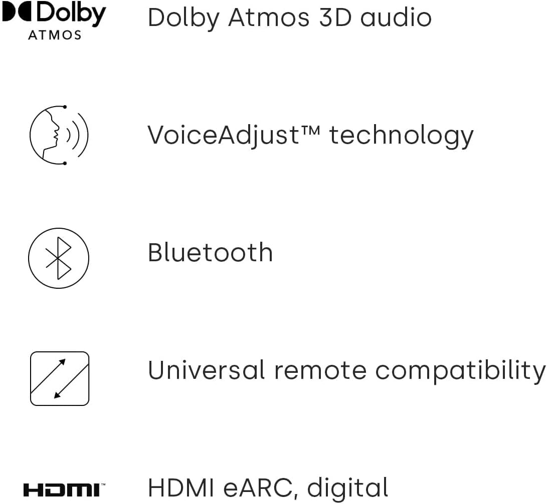 Polk Audio Signa S4 TV Sound Bar with Subwoofer - Dolby Atmos Audio VoiceAdjust & BassAdjust Technology, HDMI eARC, Wireless Subwoofer works with 8K, 4K, & HD TVs, Bluetooth, Wireless Streaming - Image 7