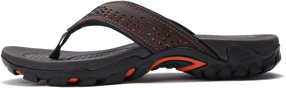 KIIU Mens Thong Sandals Indoor and Outdoor Beach Flip Flop - Image 2