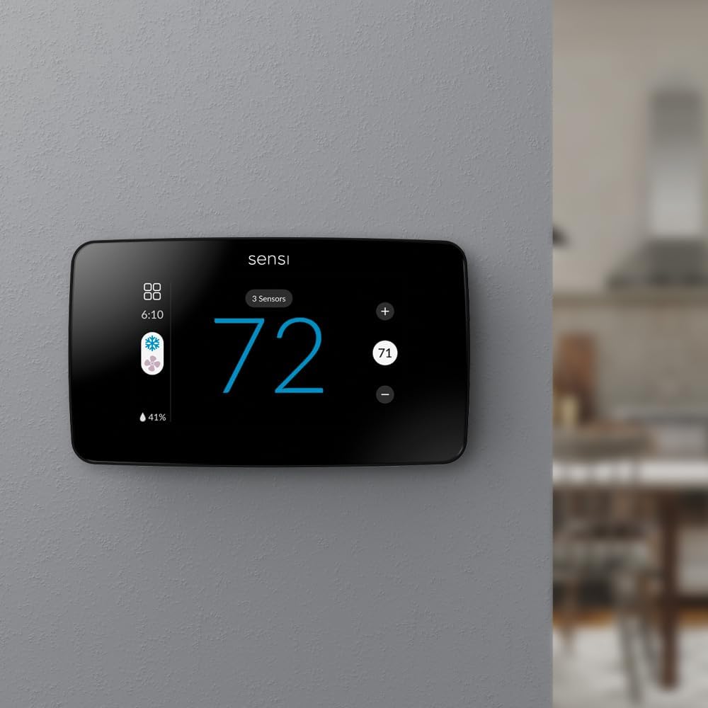 Sensi Touch 2 Smart Thermostat with Touchscreen Color Display, 100 Years of Expertise, Programmable, Wi-Fi, Data Privacy, Easy DIY, Works with Alexa, Energy Star Certified, ST76, C-Wire Required - Image 7