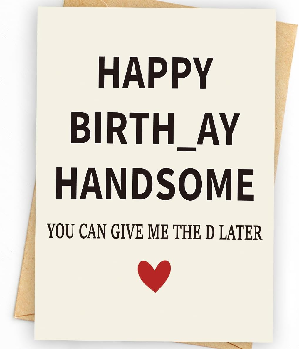 WowBefun Gifts for Him | Funny Birthday Card & Gifts for Men Husband Boyfriend Him, Happy Bday Card