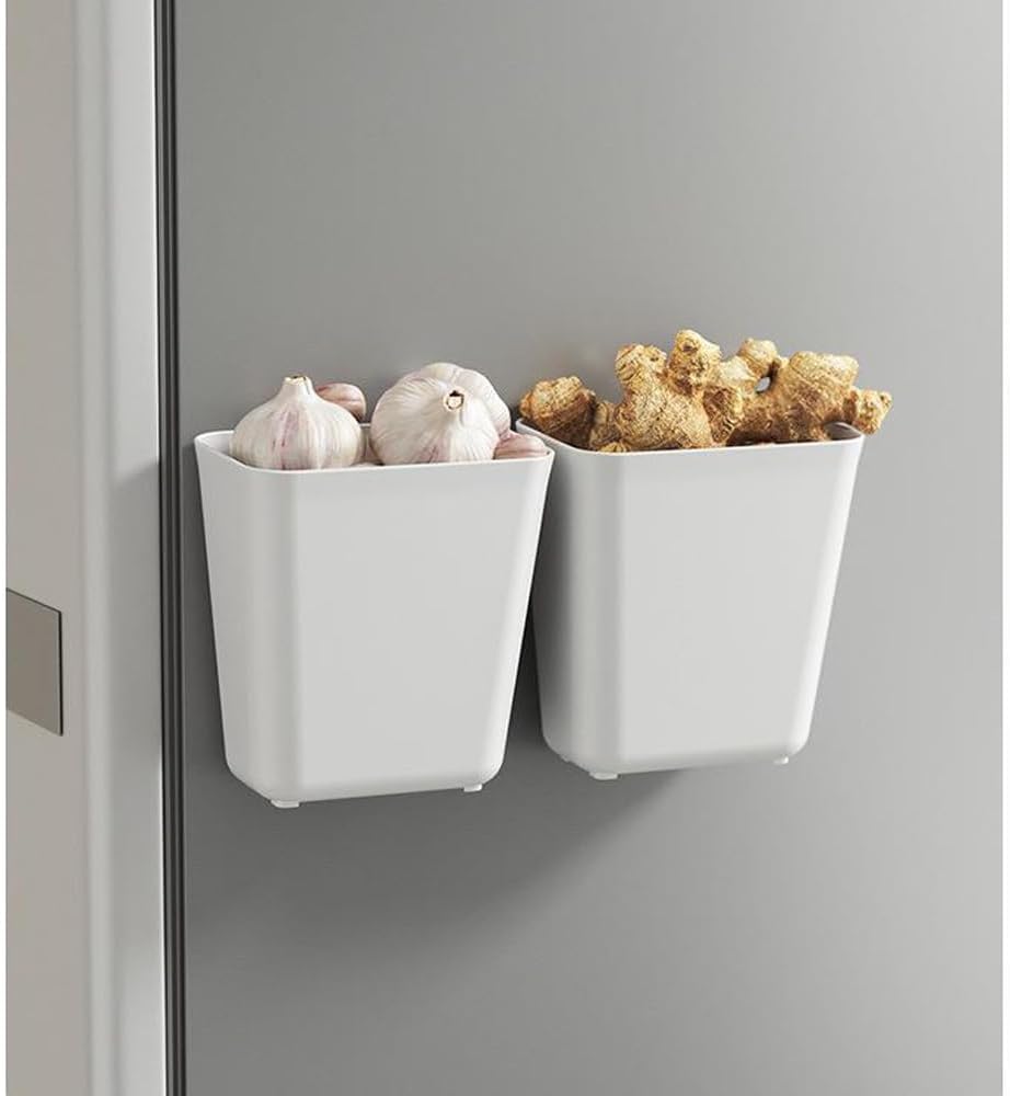 4 Piece Kitchen Cabinet Door Storage Box,Self Adhesive Wall Mounted Storage Box,Wardrobe/Bathroom/Refrigerator Small Items Organizer - Image 7