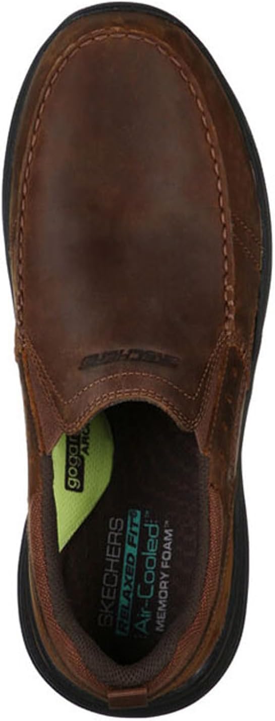 Skechers Men's USA Expended - Seveno Moc Toe Leather Slip On - Image 5