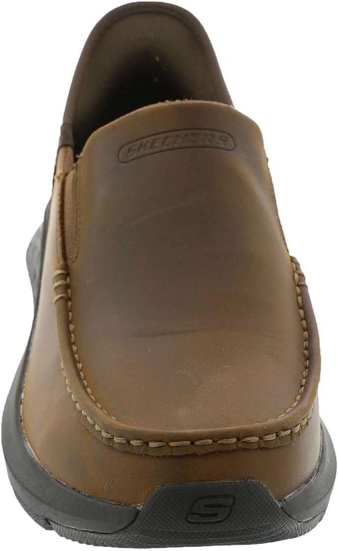 Skechers Men's USA Parson - Oswin Moc Toe Leather Slip-Ins - Image 6