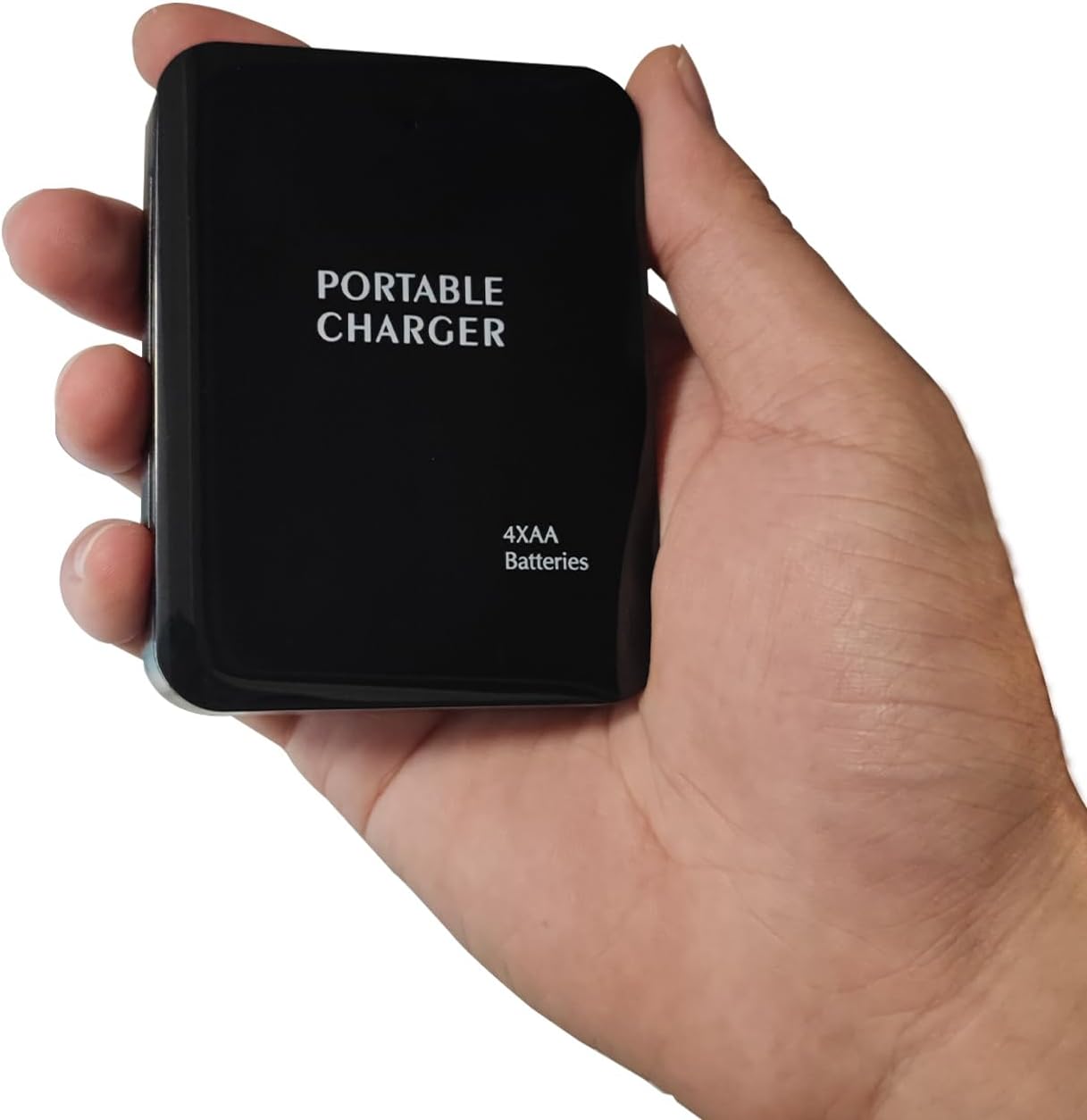 Battery Operated Phone Charger with LED|EmergencyUSB Battery Powered Power Bank Portable 4 AA Batteries Powered Outlet (2Pack Black) - Image 7